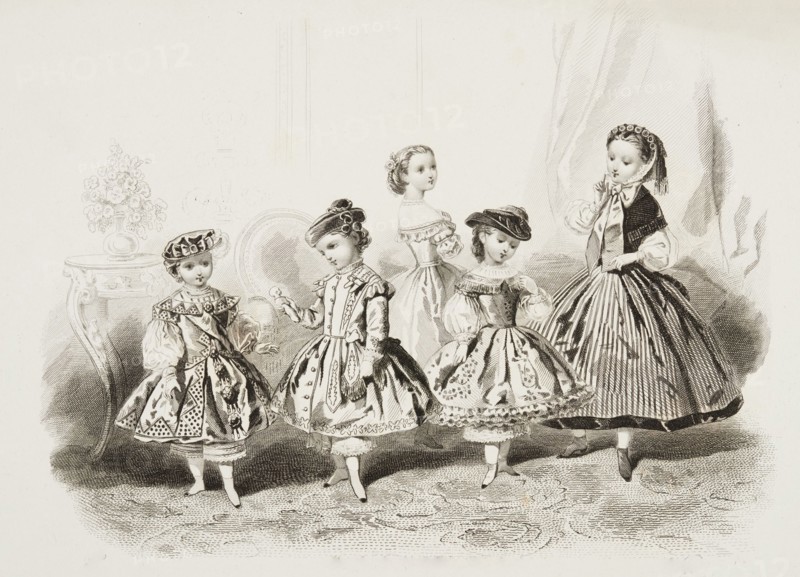 Fashion plate - Journal des Demoiselles IV, 1860. Creator: Gilquin & Dupain.