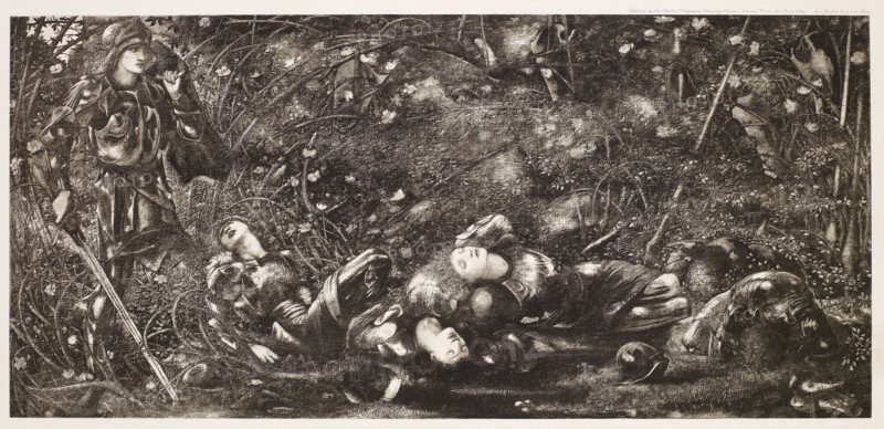 The Briar Rose Series - The Knight Enters the Briar wood (I), c1870s, (1900). Creator: Unknown.