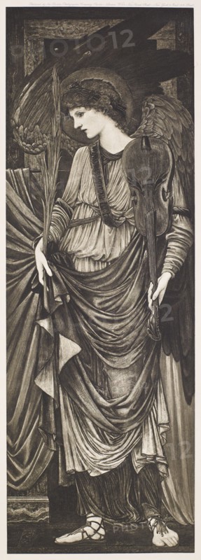 Angel of the Martyrs (with Violin), c1880s, (1900). Creator: Unknown.