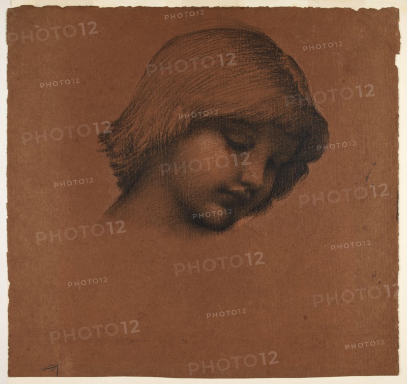 King Cophetua and the Beggar Maid - Study of Boy's Head, 1883-84. Creator: Sir Edward Coley Burne-Jones.