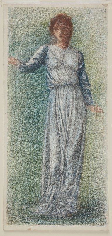 The Garland Weavers - Full-Length Figure Study, 1862-66. Creator: Sir Edward Coley Burne-Jones.