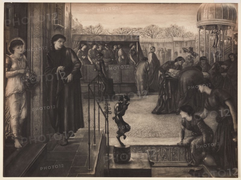 St Theophilus and the Angel, 1874-1951. Creator: Sir Edward Coley Burne-Jones.