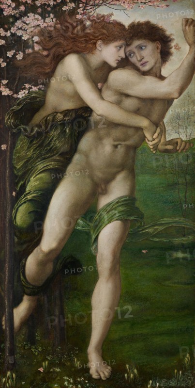 Phyllis and Demophoon, 1870. Creator: Sir Edward Coley Burne-Jones.