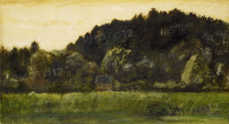 Landscape - Study, mid-late 19th century. Creator: Sir Edward Coley Burne-Jones.