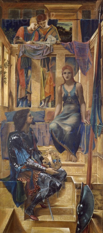 King Cophetua and the Beggar Maid - Cartoon Study, 1883. Creator: Sir Edward Coley Burne-Jones.