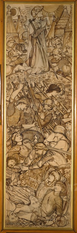 The Battle of Beth-Horon - Joshua Commanding the Sun and Moon to Stand Still, 1863. Creator: Sir Edward Coley Burne-Jones.