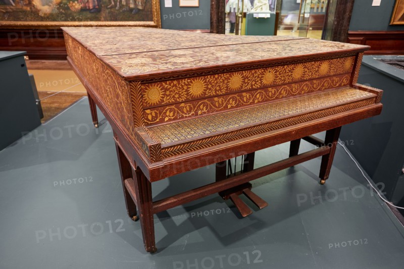 Ornamented Grand Piano, 1885-1890. Creator: John Broadwood and Sons.