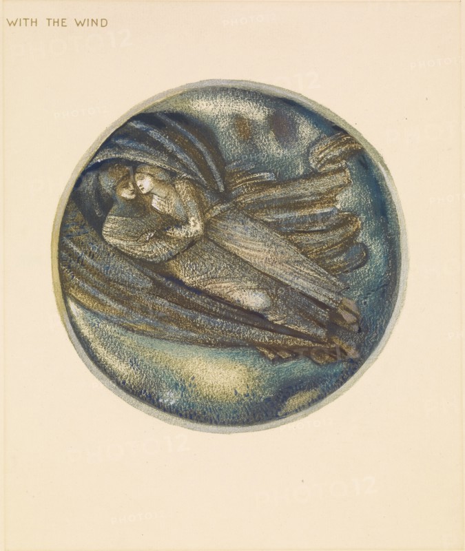 The Flower Book - With the Wind, 1905. Creator: Sir Edward Coley Burne-Jones.