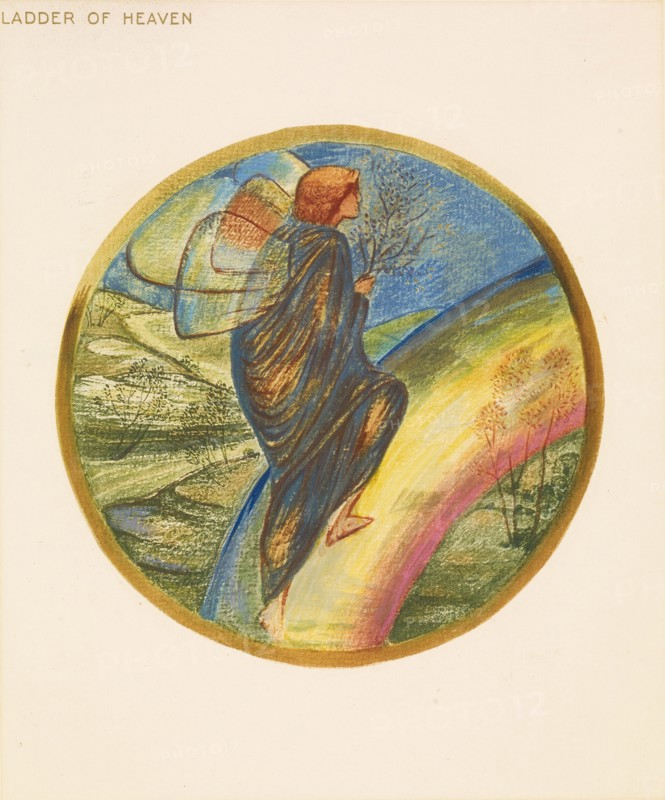 The Flower Book- Ladder of Heaven, 1905. Creator: Sir Edward Coley Burne-Jones.