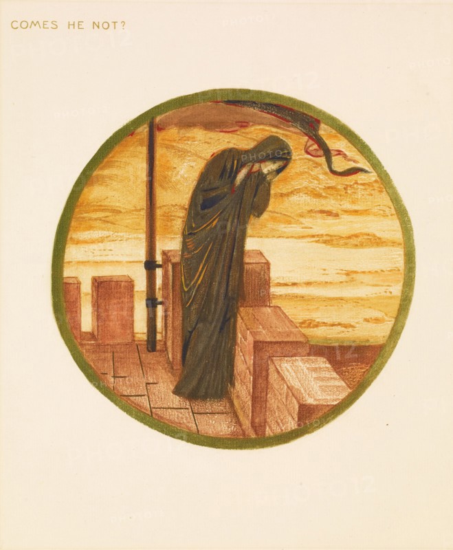 The Flower Book- Comes he not?, 1905. Creator: Sir Edward Coley Burne-Jones.