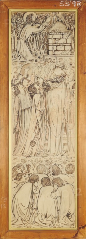 Elijah calling Fire from Heaven, 1863. Creator: Sir Edward Coley Burne-Jones.