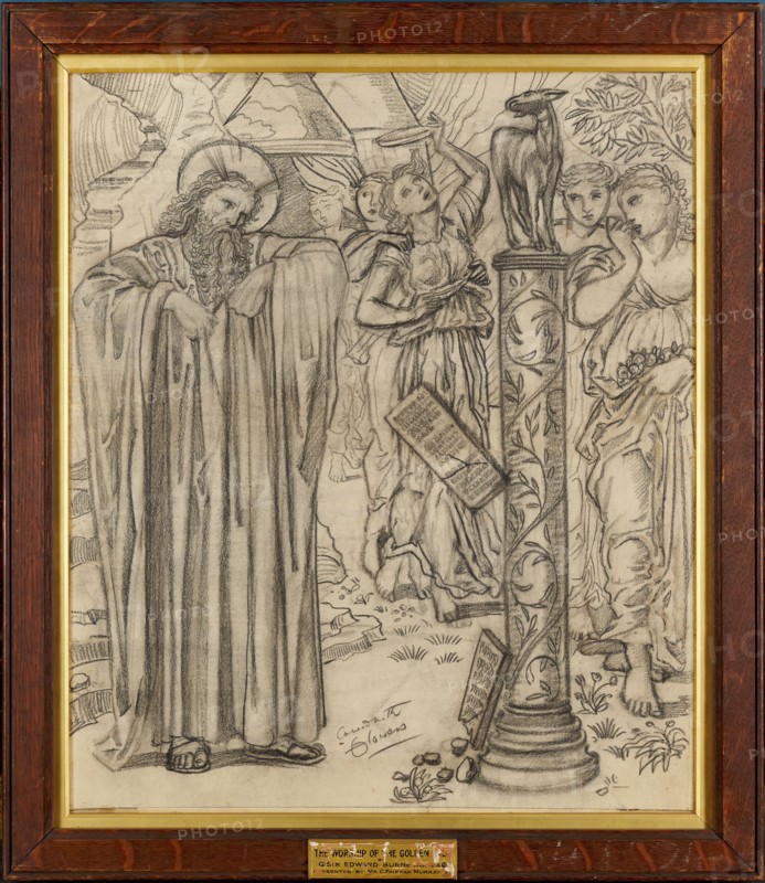 The Worship of the Golden Calf, 1866. Creator: Sir Edward Coley Burne-Jones.