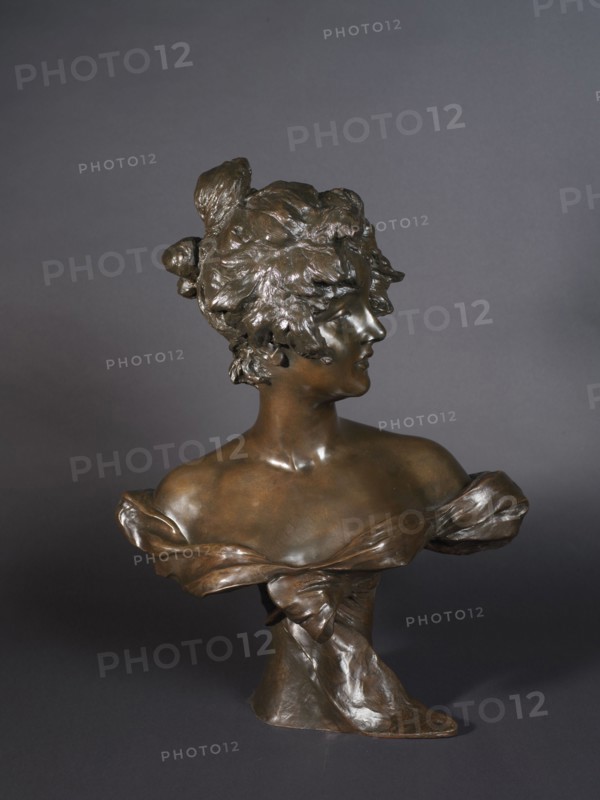 Head of a Girl, 1870-1920. Creator: Georges van der Straeten.