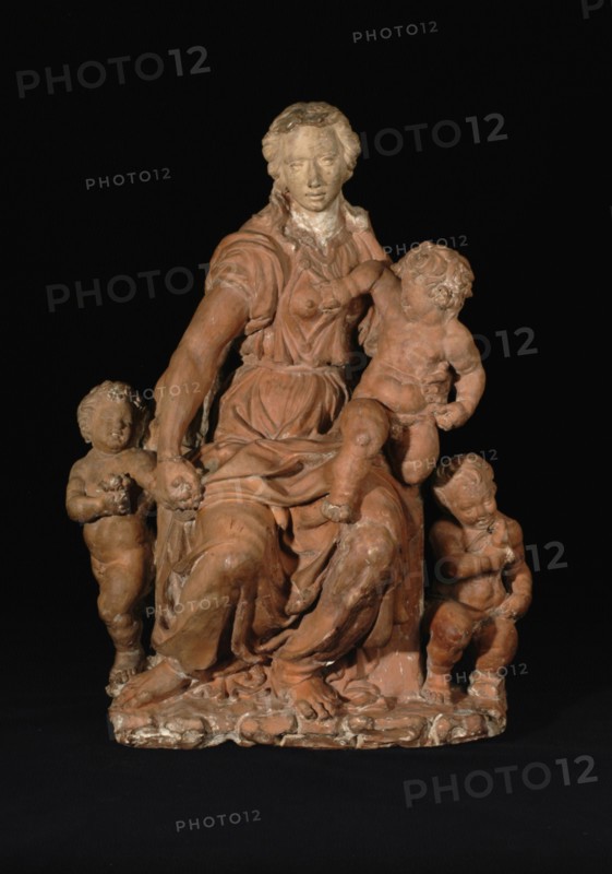 Charity, 1450-1475. Creator: Master of the Unruly Children.