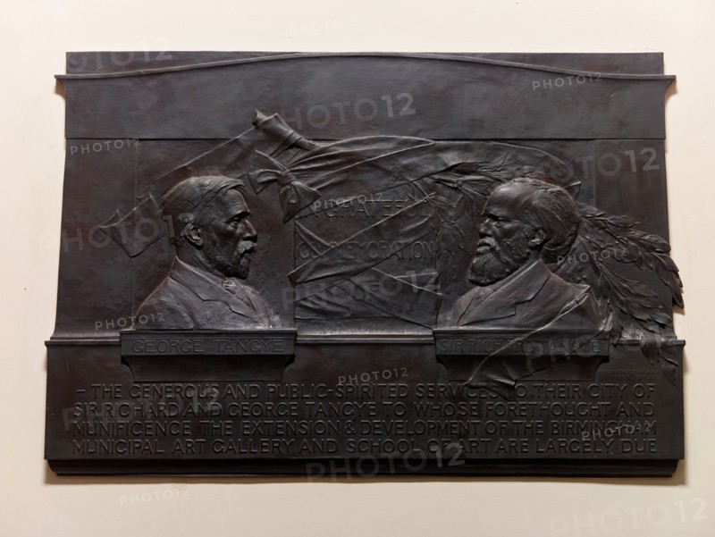 Memorial Tablet of Sir Richard and George Tangye, 1908. Creator: William Robert Colton.