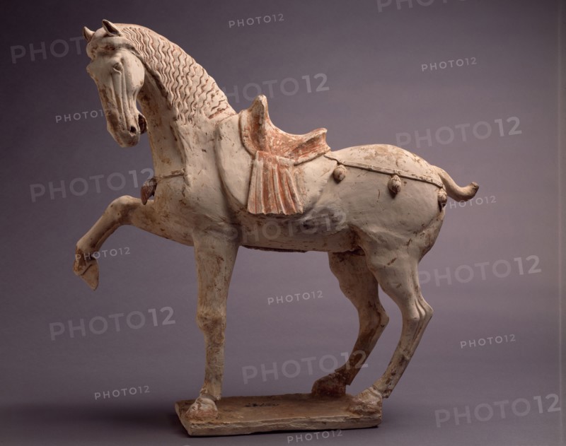 Model of a Prancing Horse, Tang Dynasty 618-907. Creator: Unknown.