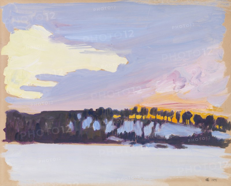 Evening Landscape, 1899. Creator: Akseli Gallen-Kallela.