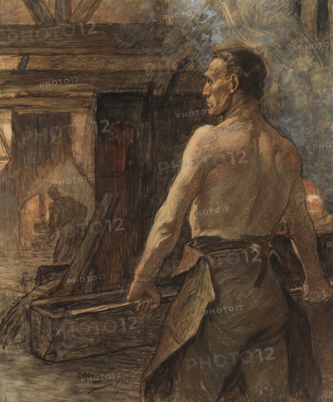 Caster, 1902. Creator: Constantin Emile Meunier.
