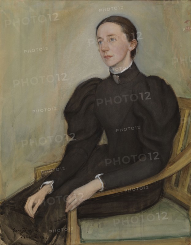 Portrait of Mathilda Wrede, 1896. Creator: Eero Jarnefelt.