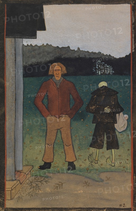 Death and the Peasant, 1895. Creator: Hugo Simberg.