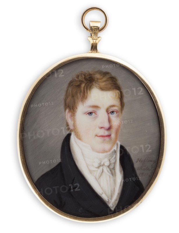 Portrait of a young man, 1811. Creator: Salomon Hofling.