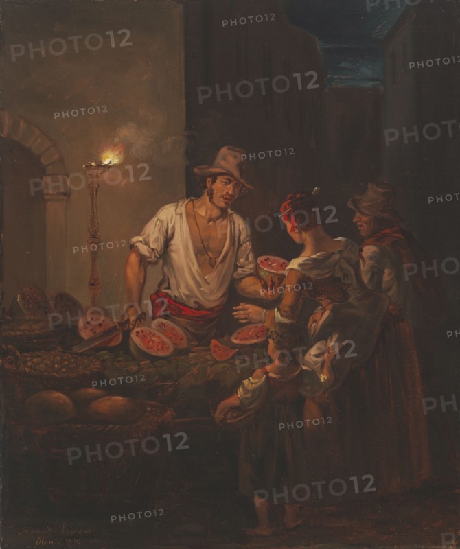 Italian Watermelon Merchant, 1820. Creator: Alexander Lauréus.