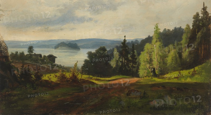 Vaara and lake view, 1870-1879. Creator: Johan Knutson.