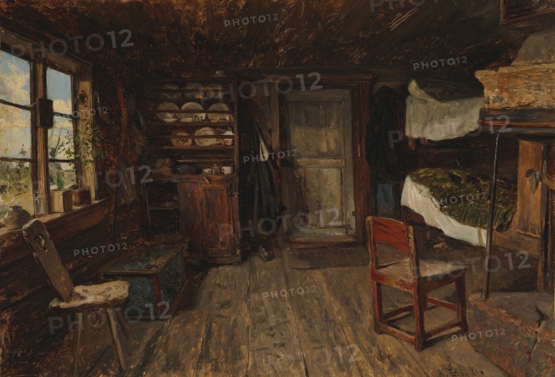 Interior on aland, 1871. Creator: Karl Emanuel Jansson.
