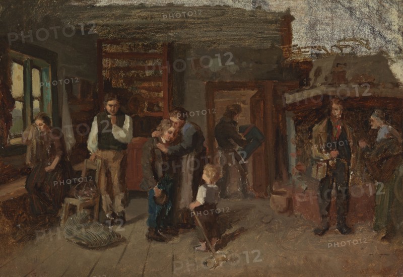 Sailor’s Farewell, sketch, 1873. Creator: Karl Emanuel Jansson.