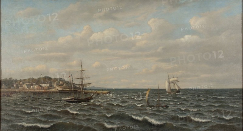 Coastal Landscape in Brittany, 1870-1919. Creator: Oscar Kleineh.