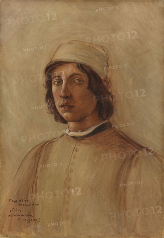 Filippo Lippi's Self-Portrait, copy, 1903. Creator: Vaino Hamalainen.