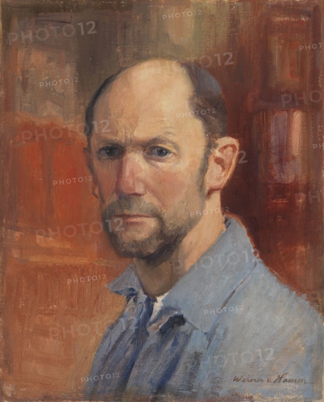 Self-Portrait, 1910-1925. Creator: Werner von Hausen.