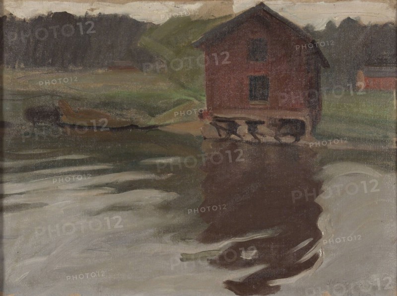 Beach shed, 1900-1944. Creator: Vilho Sjöström.