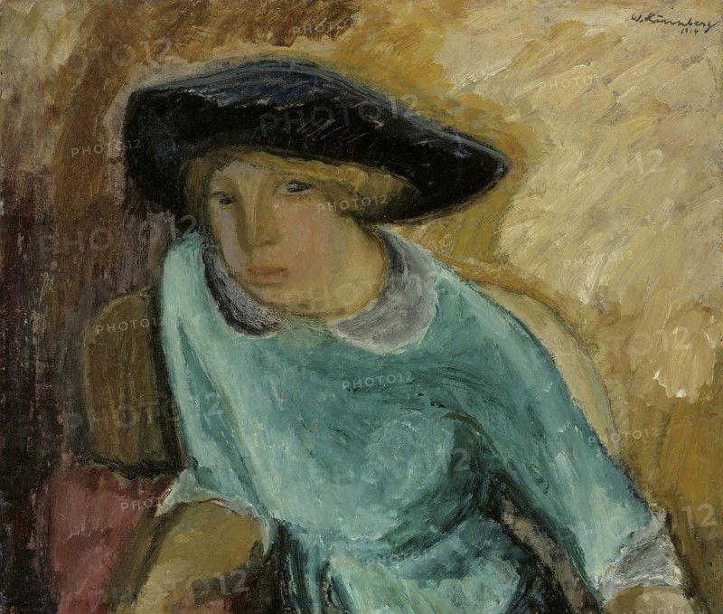 Girl in Green, 1914. Creator: William Lonnberg.
