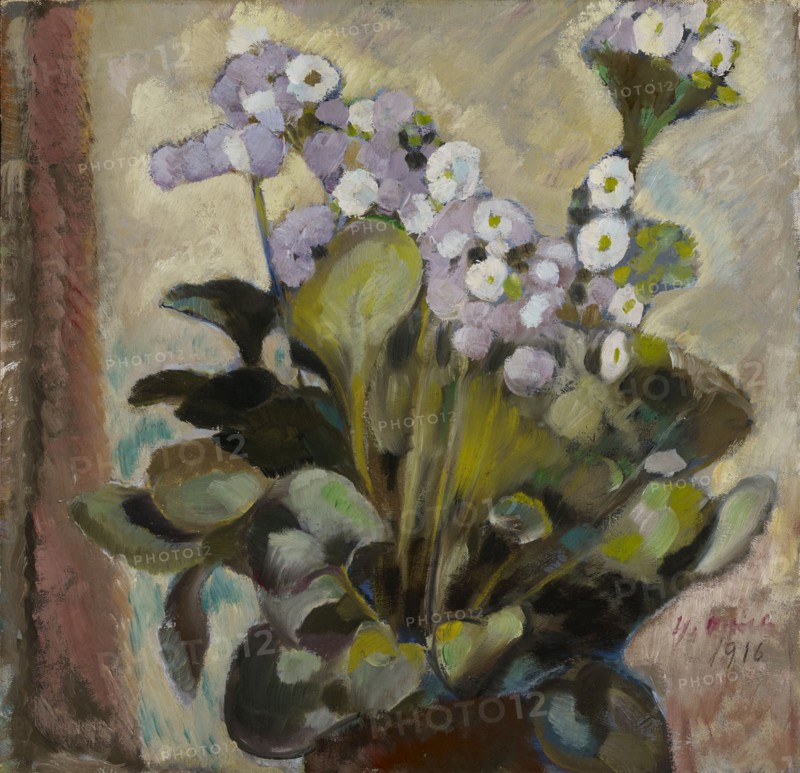 Flowers in a Pot, 1916. Creator: Yrjö Aleksander Ollila.