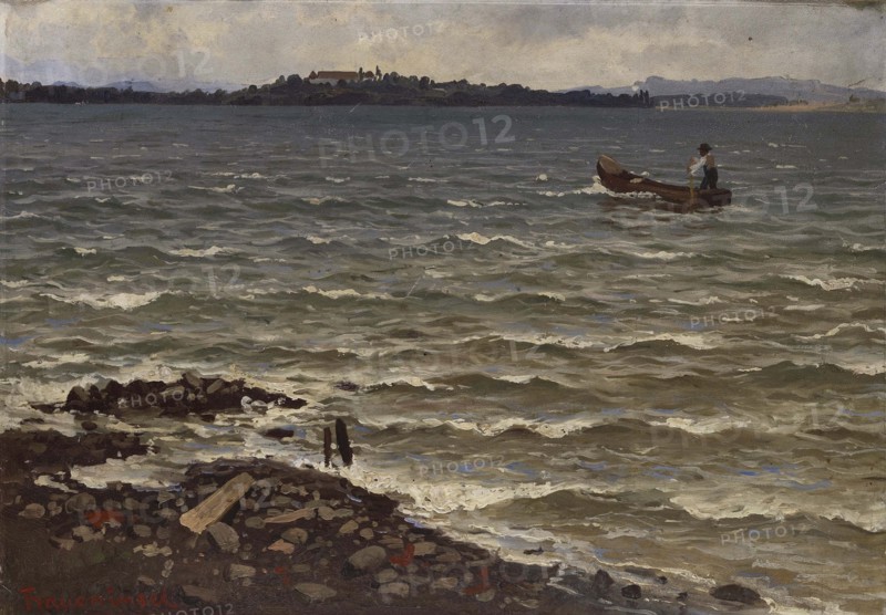 Landscape, Fraueninsel, 1870. Creator: Hjalmar Munsterhjelm.