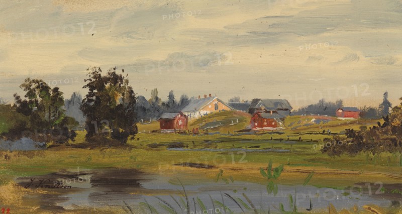 Farmhouse in the municipality on the shore of the lake. Creator: Johan Knutson.
