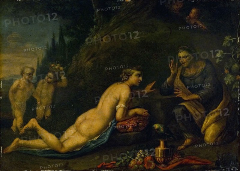 Vertumnus and Pomona, 1700-1799. Creator: Unknown.