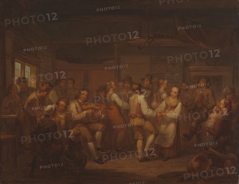 A Peasant Dance in Finland, 1816. Creator: Alexander Lauréus.