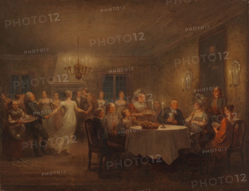 Party at the Parsonage, 1815. Creator: Alexander Lauréus.