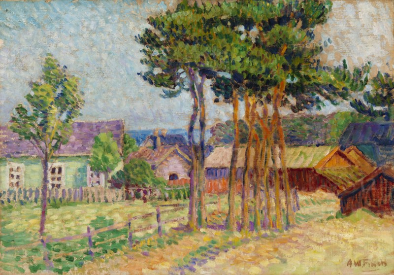 Village Landscape, 1897-1930. Creator: Alfred William Finch.