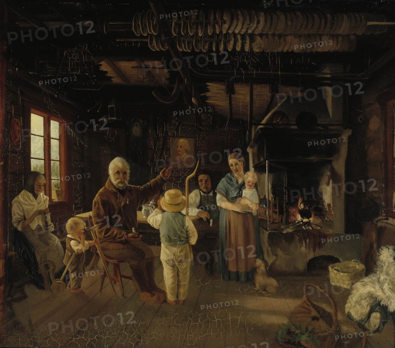 Peasant Cottage in Nauvo (War Veteran’s Tale), 1852. Creator: Karl Anders Ekman.