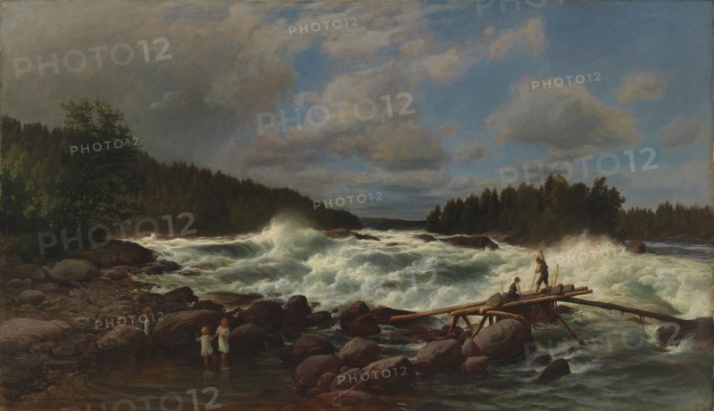 Vallinkoski, 1872. Creator: Berndt Lindholm.