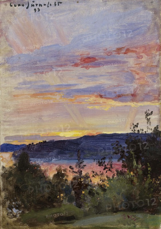 Sunset, 1893. Creator: Eero Jarnefelt.