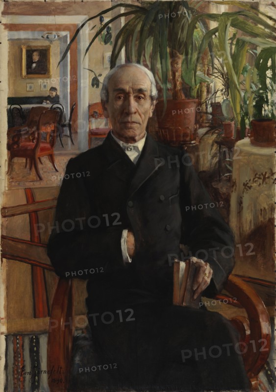 Portrait of Baron Johan Philip Palmén, Vice Chancellor of the University, 1890. Creator: Eero Jarnefelt.