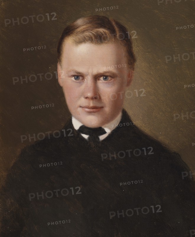 Portrait of a Young Man, 1860-1869. Creator: Ferdinand von Wright.
