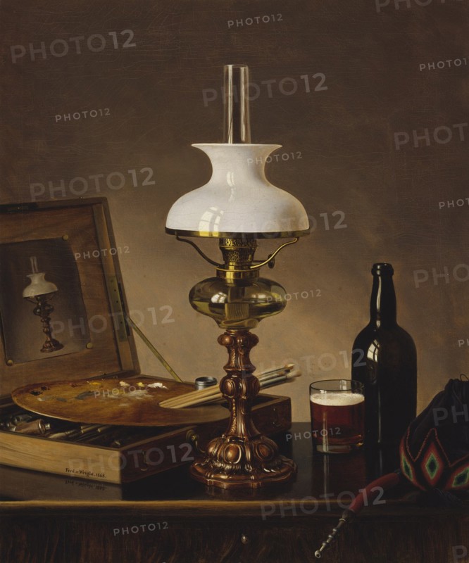 Still Life in the Atelier, 1868. Creator: Ferdinand von Wright.
