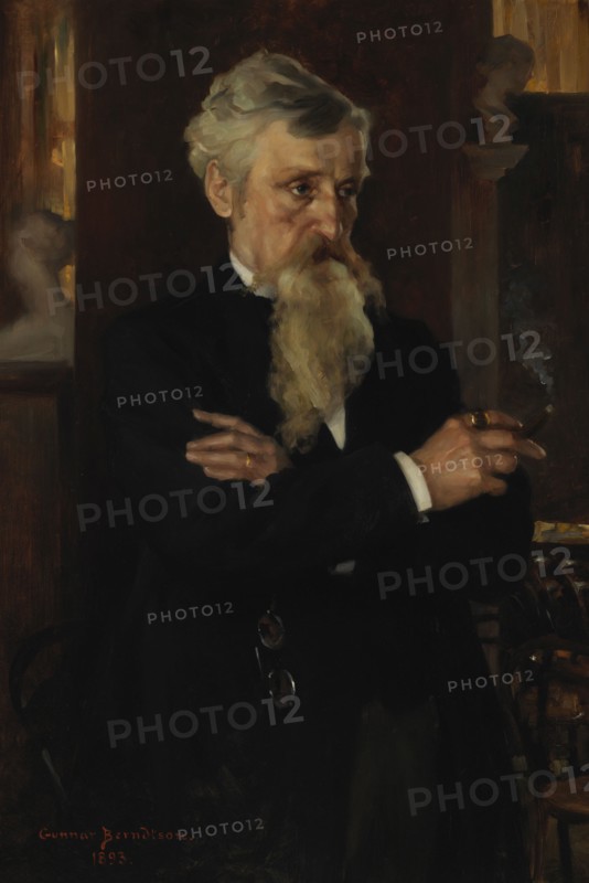 Portrait of Journalist August Schauman, 1893. Creator: Gunnar Berndtson.
