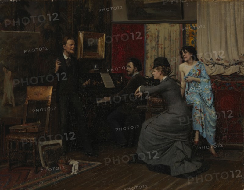 Music in the Studio, 1878. Creator: Gunnar Berndtson.