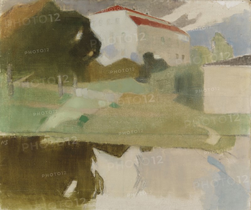 Sjundby Manor, 1927. Creator: Helene Schjerfbeck.
